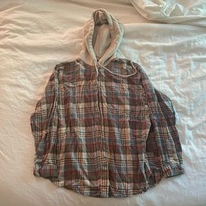 American Eagle Flannel with Hood
